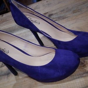 Candies purple heels 9 1/2
